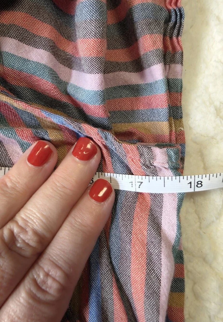 Madewell Striped Square Neck Babydoll Top Size Small
